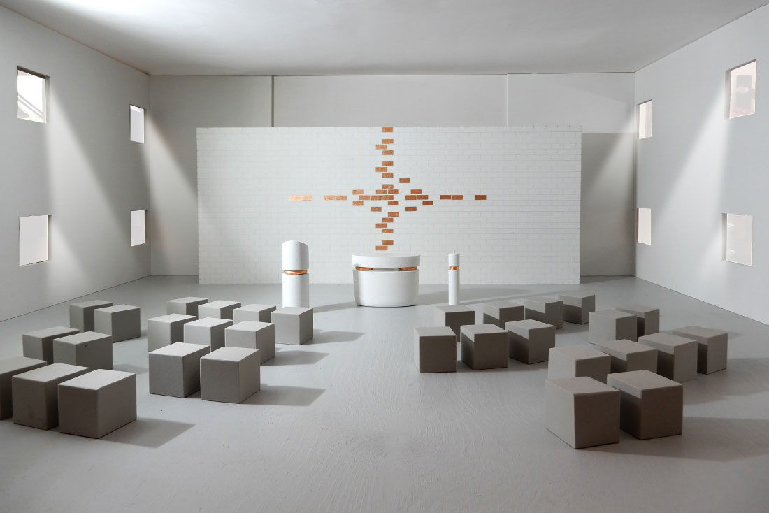 Drei Ansichten des Würfels